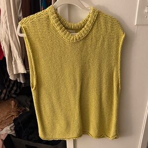 Velvet by Graham & Spencer Lime Green Knit Tank Top
